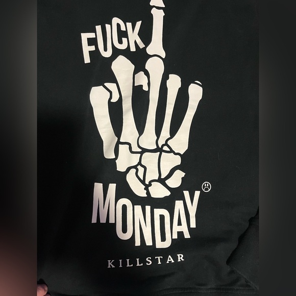 KILLSTAR “F*<¥ MONDAY”- Crewneck Sweatshirt (M) UNISEX - Picture 4 of 10